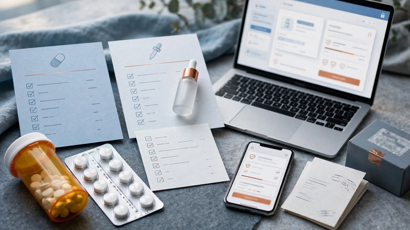 Finasteride and minoxidil treatment pathways compared side by side