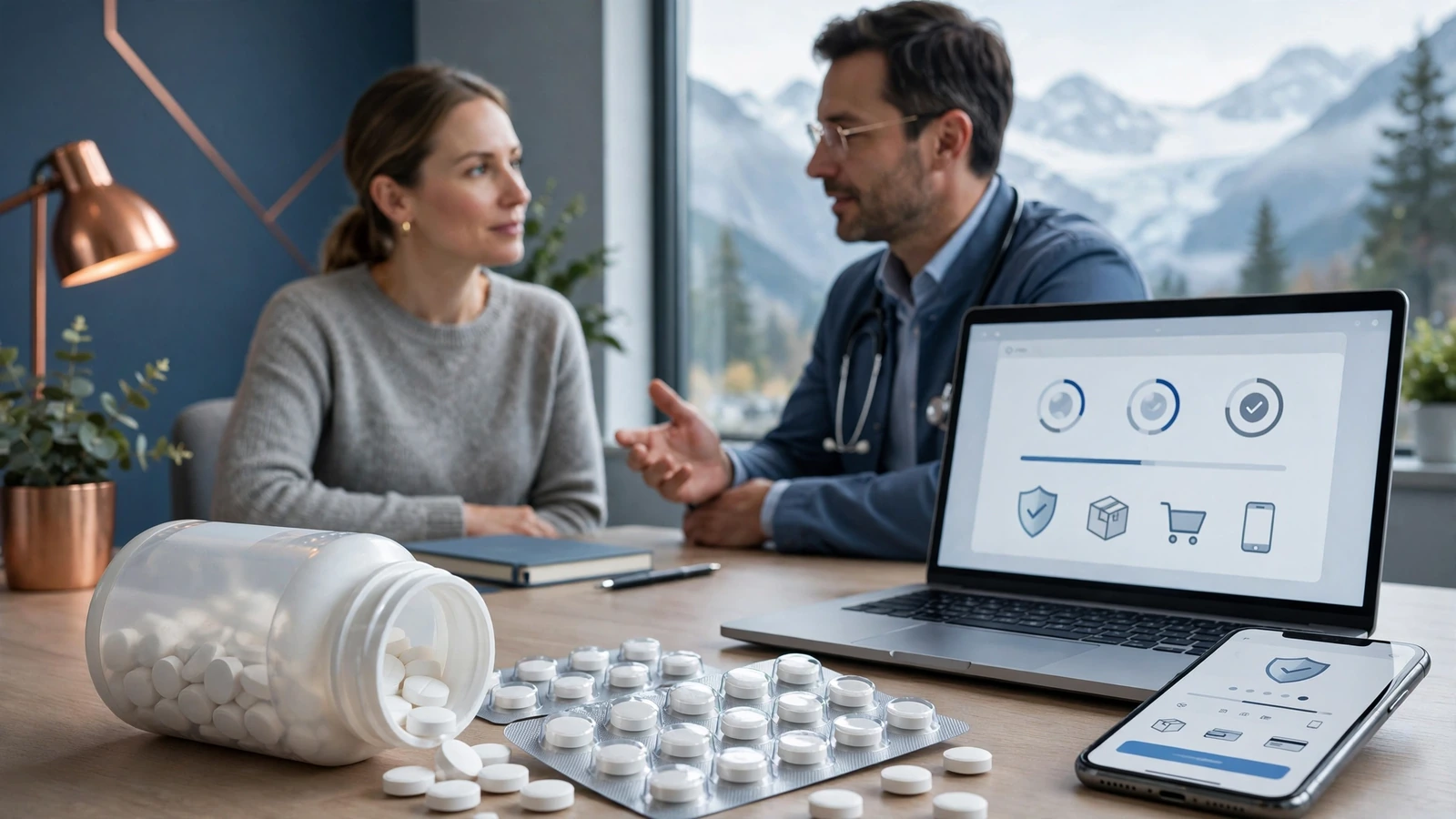 A patient and primary care clinician discussing how metformin fits a broader type 2 diabetes care plan.