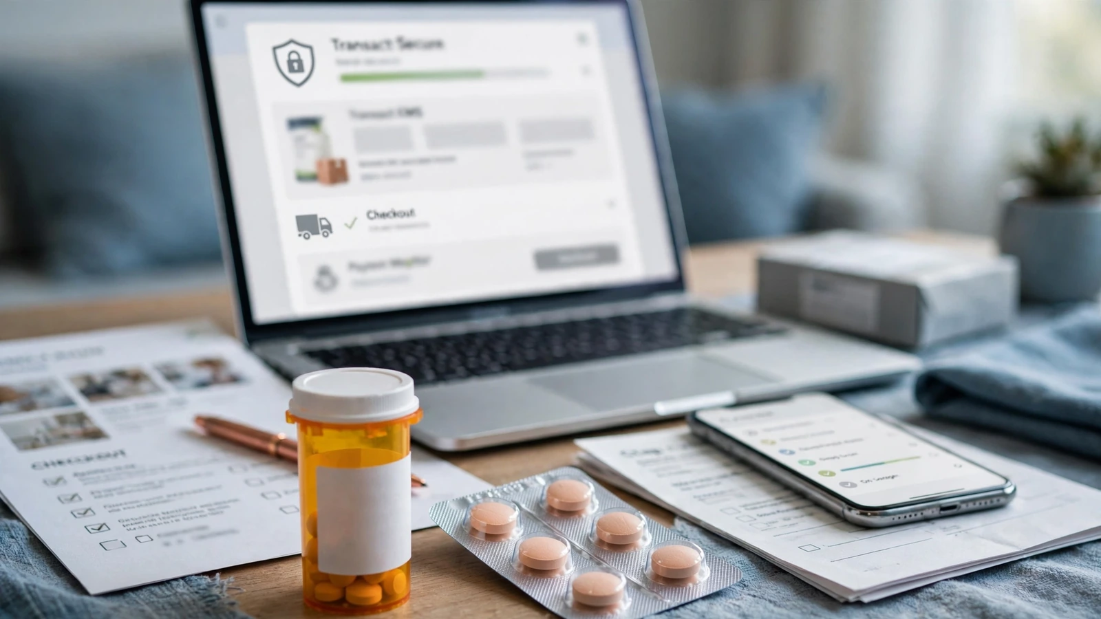 Secure online finasteride evaluation and clinician review checklist
