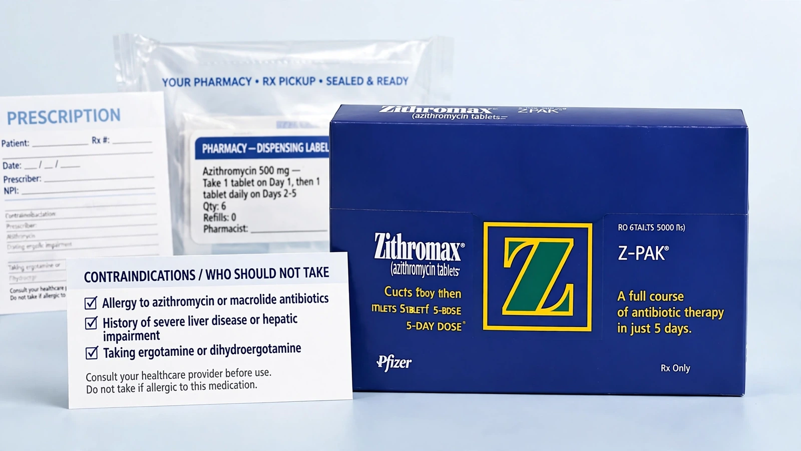 Zithromax and azithromycin pharmacy packaging for Who Should Not Take Azithromycin Without More Review