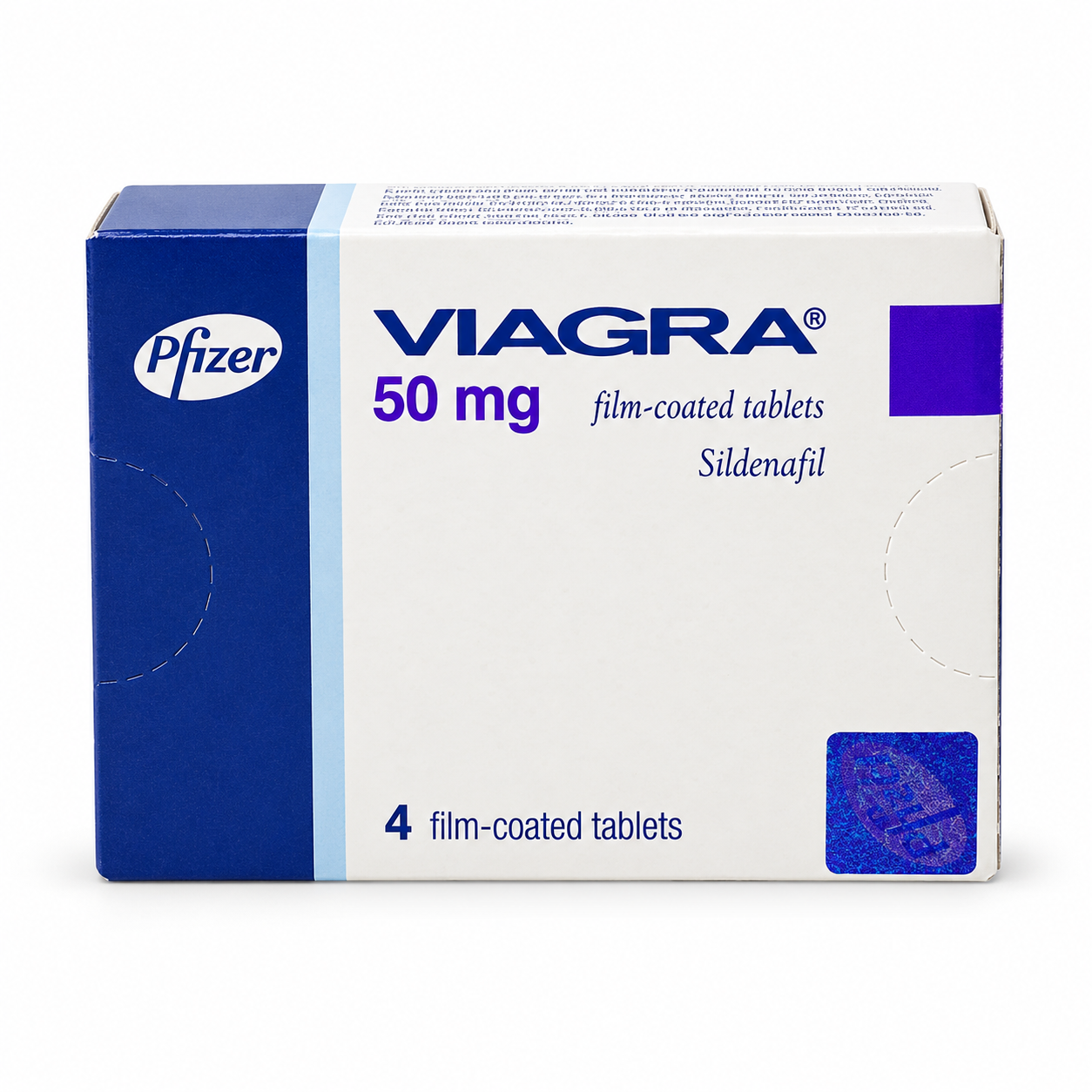 Sildenafil (Viagra) illustrative medication packaging