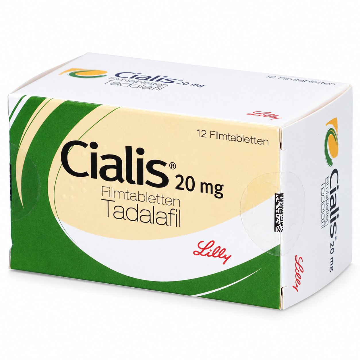Tadalafil (Cialis) illustrative medication packaging