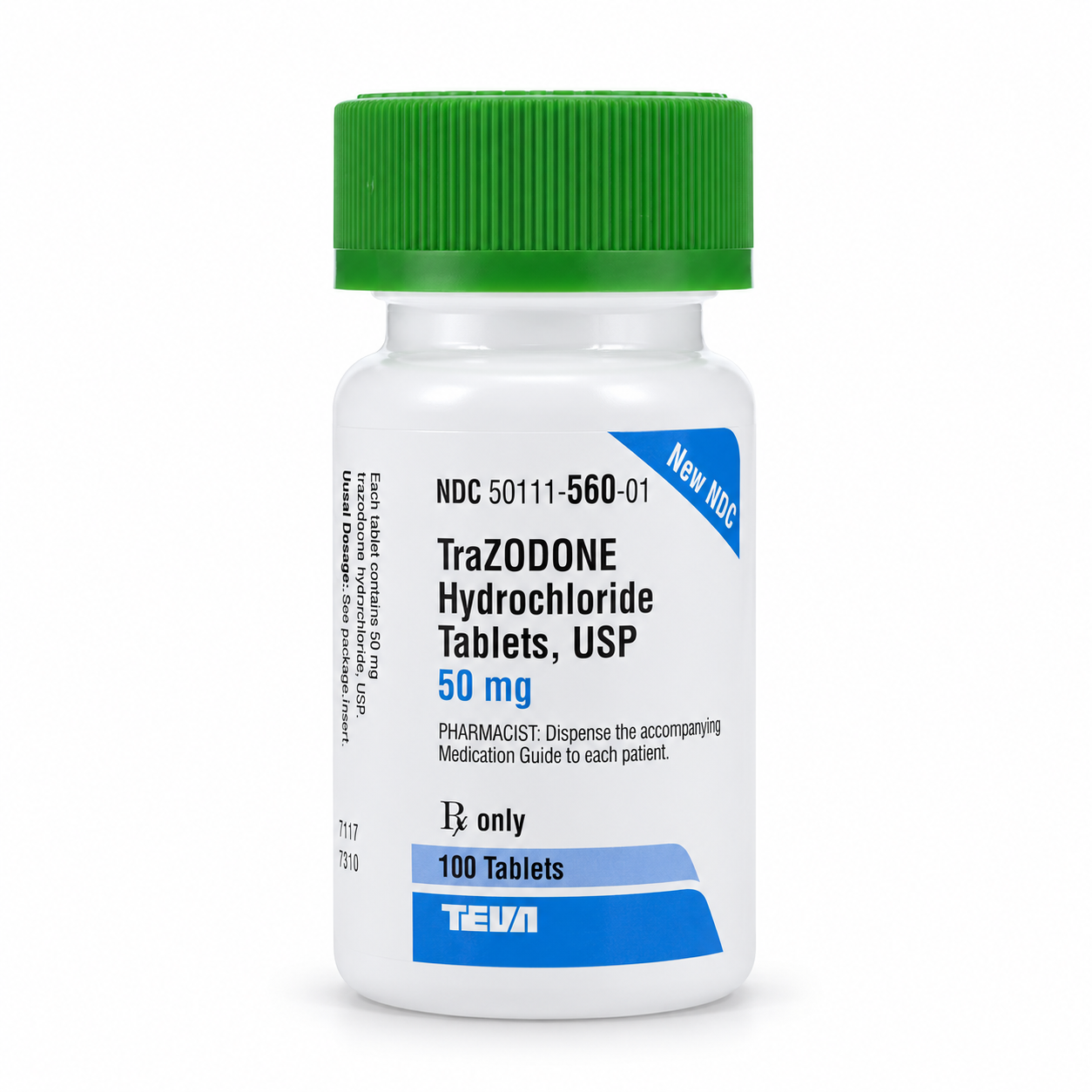 Trazodone (Trazodone hydrochloride) illustrative medication packaging